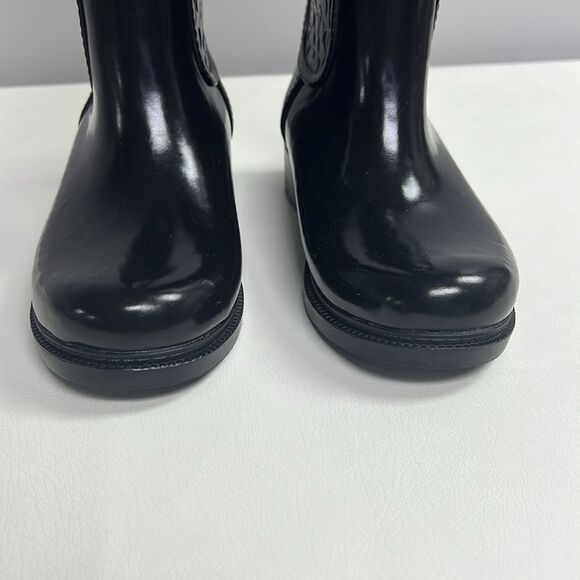 Coach-Classic Signature Logo Lace Up Rain Boots - Picture 8 of 15